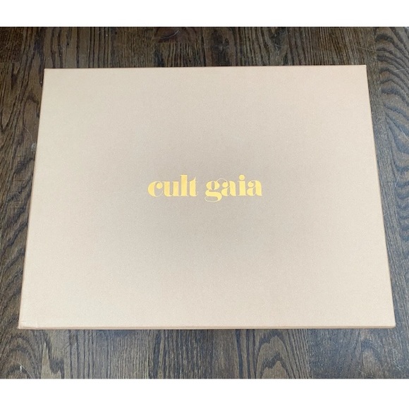 NIB Cult Gaia Alba Jasper Leather Coil Wrap Platform Wedge Sandals Pumps 36 $498 - Picture 9 of 10